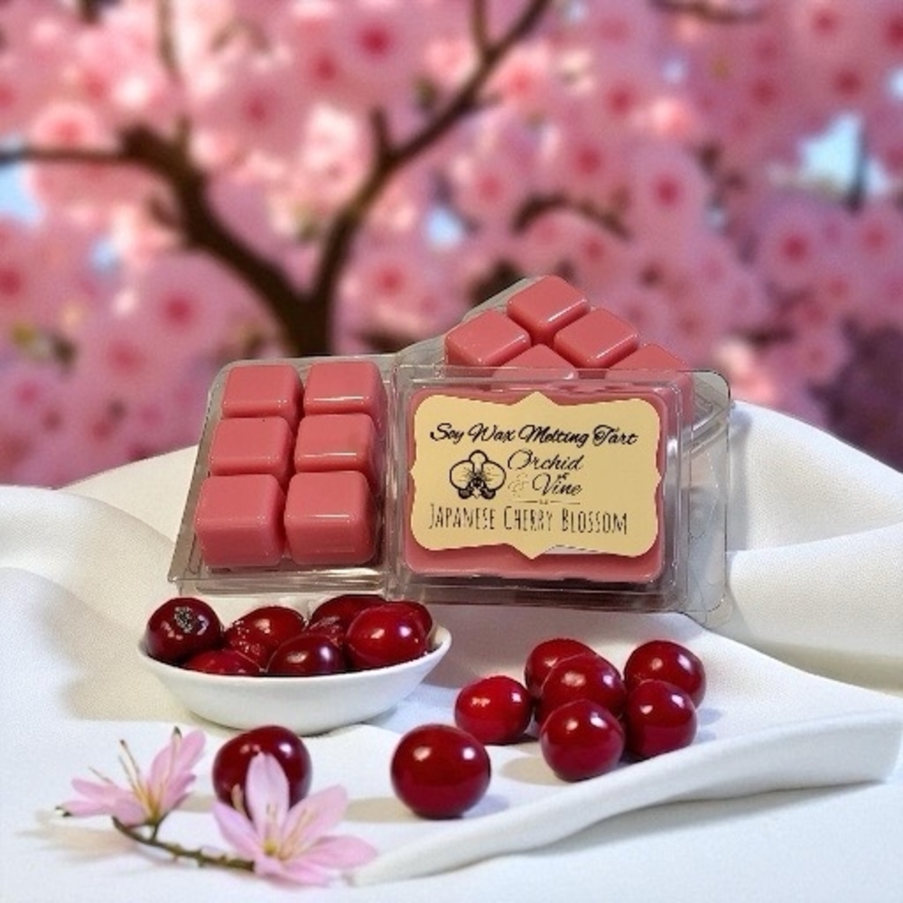 Orchid & Vine Soy Wax Melts Japanese Cherry Blossoms - Picture 2 of 4